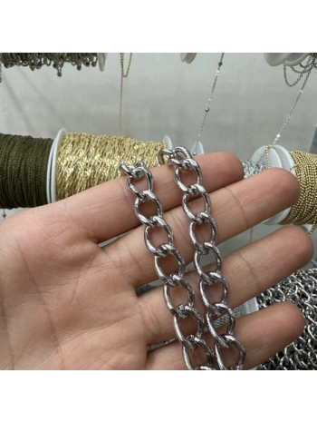 RODYUM KAPLAMA ZİNCİR 1 METRE