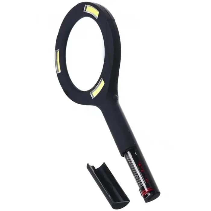 -3 Ledli Işıklı El Büyüteci 250 Lümen Beyaz Işık Büyüteç 3x Zoom Tamirci Büyüteç Wt-374