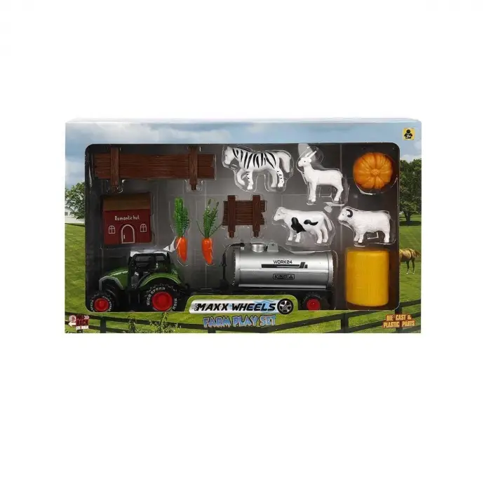 02557 Maxx Wheels Çiftlik Seti 12 Parça -Sunman