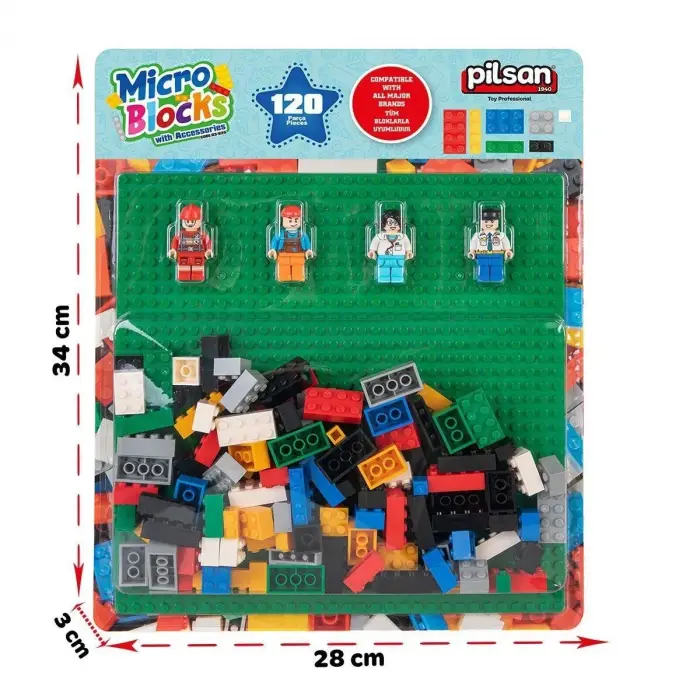 03 625 Pilsan Micro Bloklar 120 Parça - PİLS.03625 - Stokta Olan Model Gönderilir