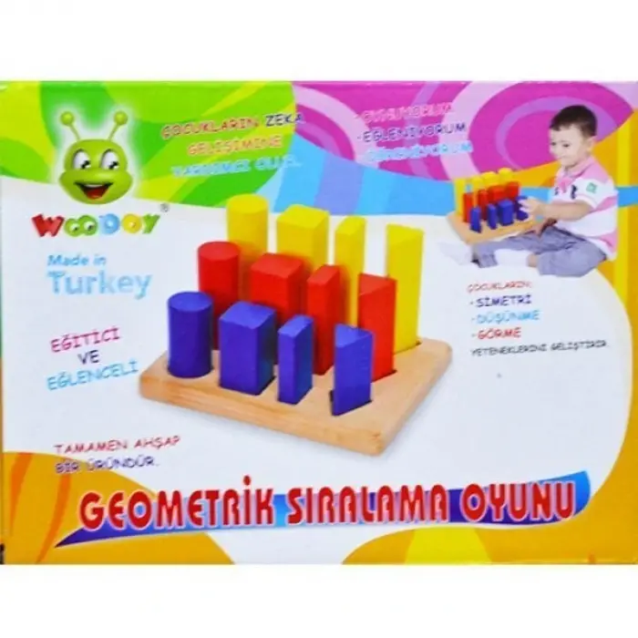 075KR WOODOY GEOMETRİK ŞEKİLLİ SIRALAMA