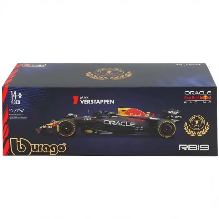 1:24 Formula 1 Oracle Red Bull RB19 F1 Model Araba Max Verstappen