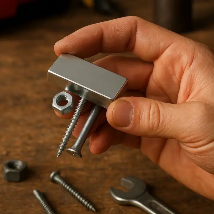 10 Adet 40x20x5mm Neodyum Magnet Güçlü N35 Mıknatıs Köşeli Nikel Kaplama