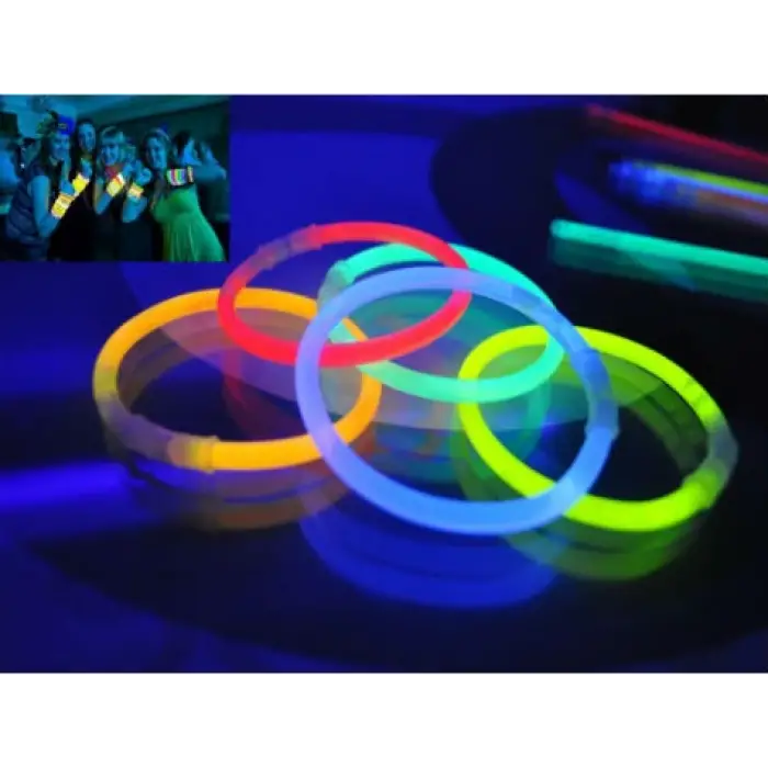 10 Adet Glow Stick Bracelet Fosforlu Kırılan Çubuk Bileklik (336336)