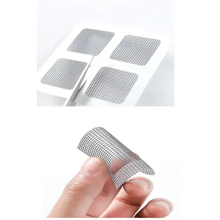 10 Adet Yapışkanlı Kesilerek Kullanılabilir Yırtık Kapı-Pencere Sinekliği Onarım Tamir Bandı (336336)