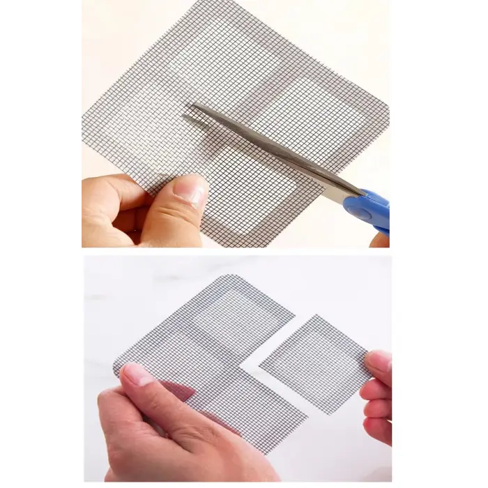 10 Adet Yapışkanlı Kesilerek Kullanılabilir Yırtık Kapı-Pencere Sinekliği Onarım Tamir Bandı (336336)