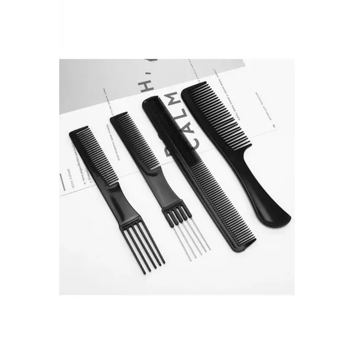 10 Parça Profesyonel Kuaför Tarak Seti - Saç Kesim, Ayırma, Şekillendirme Ve Fön Tarağı