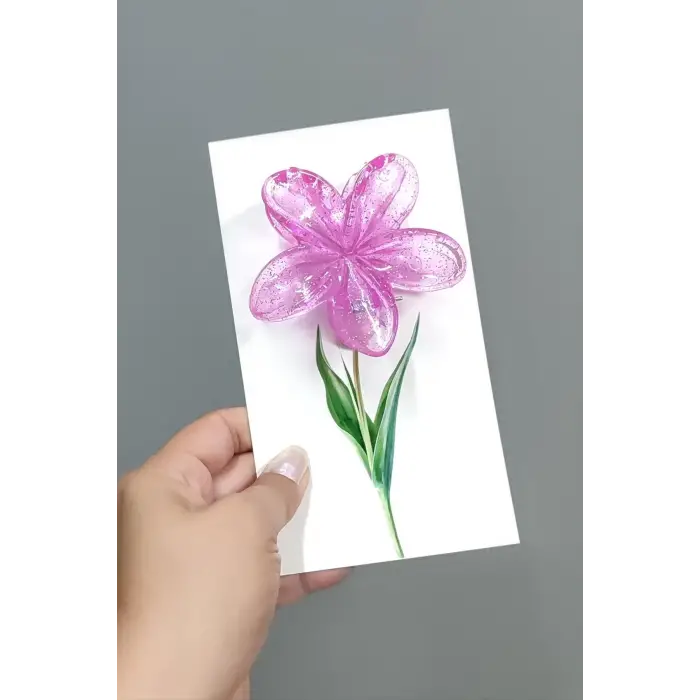 100 Adet Simli Renkli Lotus Toka 8 cm Kına Seti