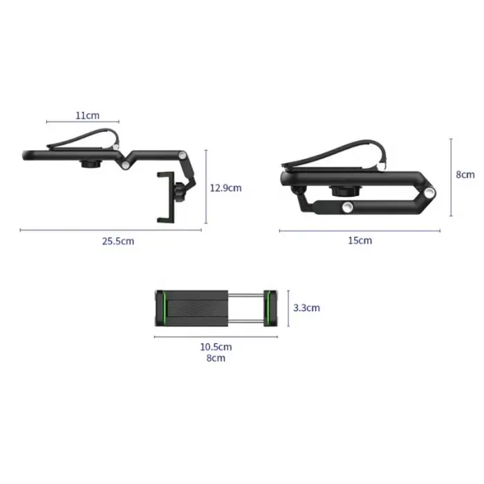 1080° Dönebilen Çok Fonksiyonlu Telefon Tutucu