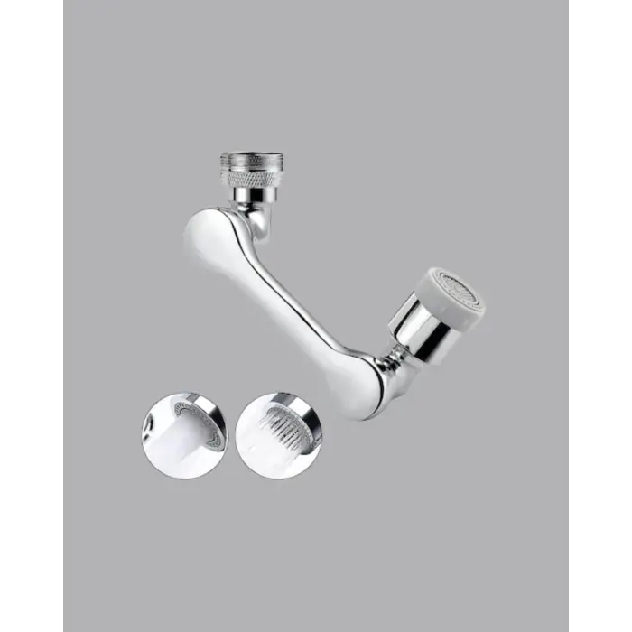 1080° Dönebilen Musluk Başlığı Robotik Kol Havalandırıcı Çok Yönlü Su Yönlendirme