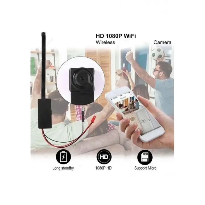 1080p Ip Modül Full Hd Wifi Kamera Güvenlik Bakıcı Kamerası