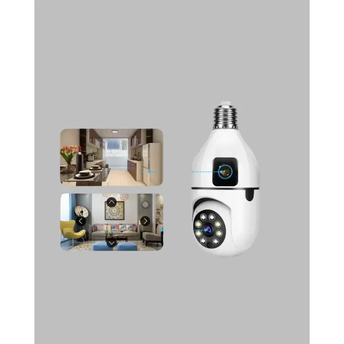 1080P WiFi Ampul Güvenlik Kamerası – Gece Görüş & Uzaktan Erişim