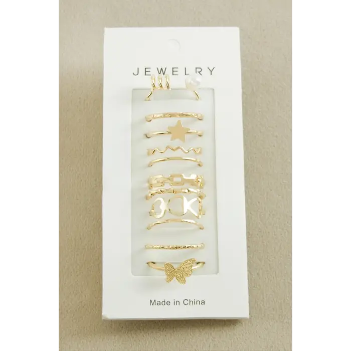 11 Adet Lüks Eklem Yüzük