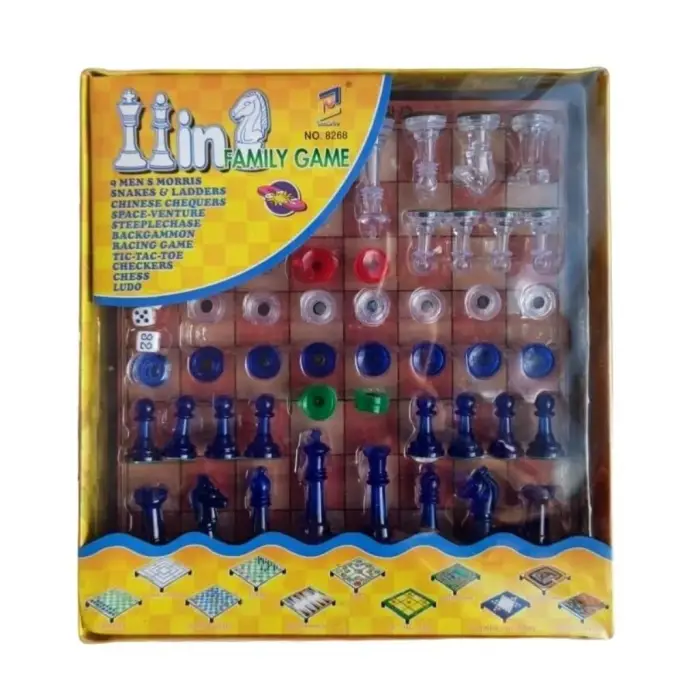 11 in 1 Satrançlı Oyun Seti