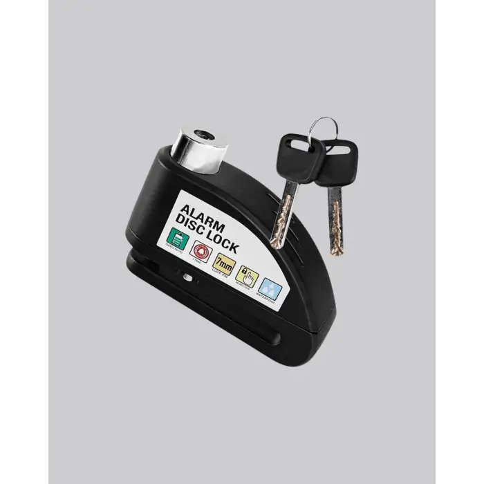 110 dB Alarmlı Disk Fren Kilidi Su Geçirmez Çelik Gövde Motosiklet Güvenlik
