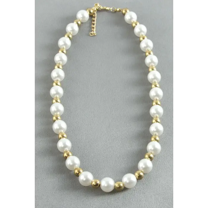 12 mm İnci Metal Kolye