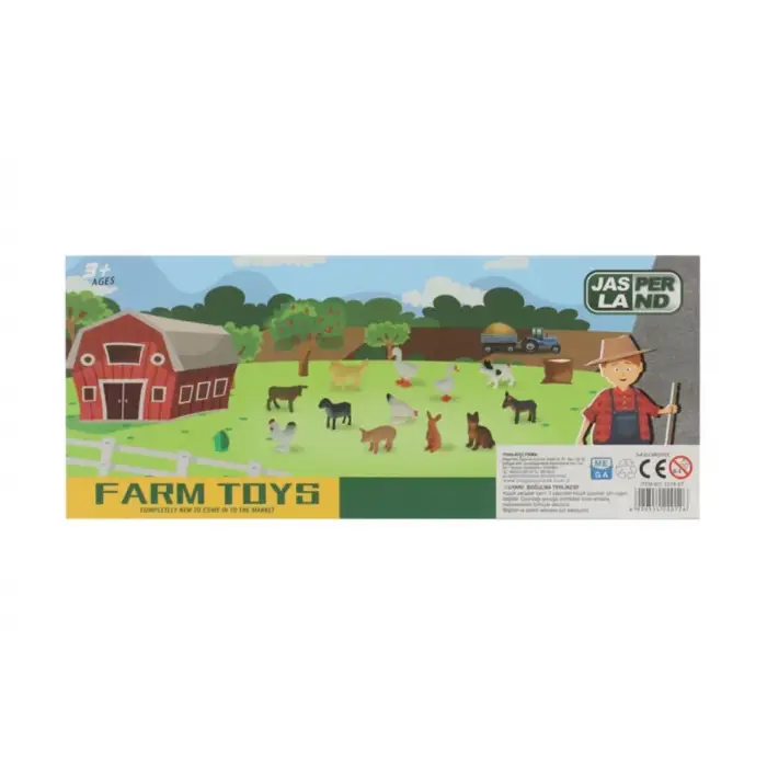12 Parça Çiftlik Hayvanları Seti