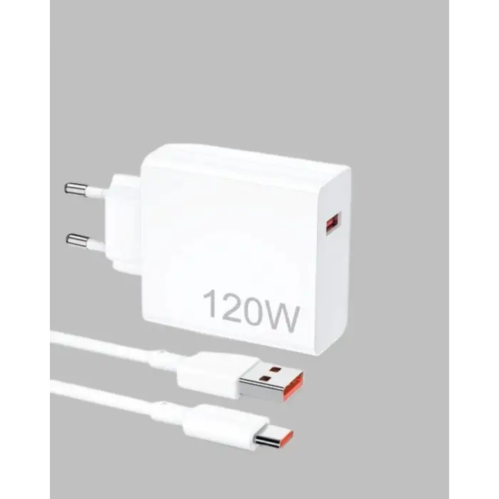 120 Watt Güçlü Hızlı Şarj Adaptörü Huawei P30 P40 Mate 20 Pro Uyumlu