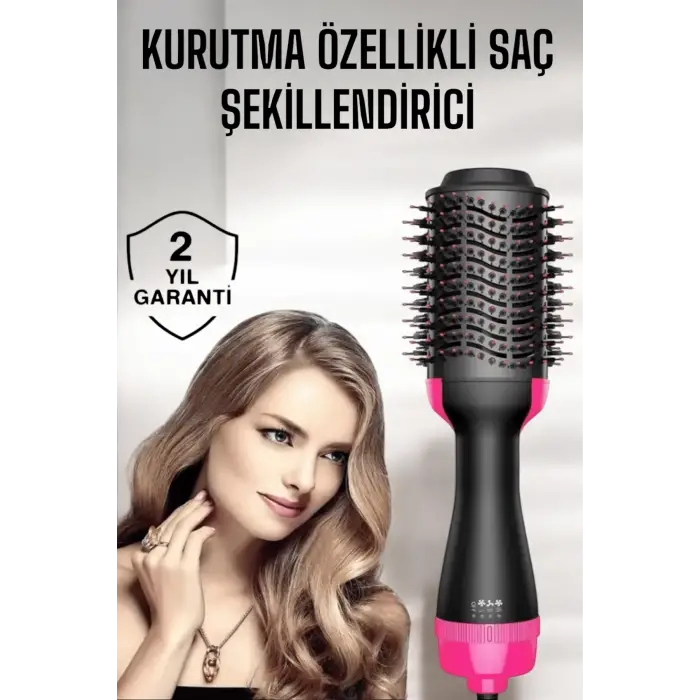 1200 Watt Gücünde, Negatif İyon Teknolojili, 3 Isı Kademeli Fön Tarağı