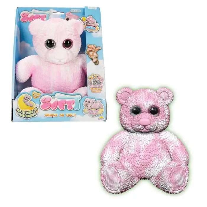 12331 SUN-BTF-FİGÜR SOFTT BEAR DELUXE KARANLIKTA PARLAYAN 3A
