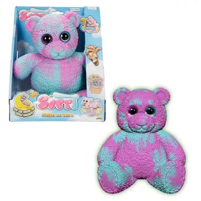 12331 SUN-BTF-FİGÜR SOFTT BEAR DELUXE KARANLIKTA PARLAYAN 3A