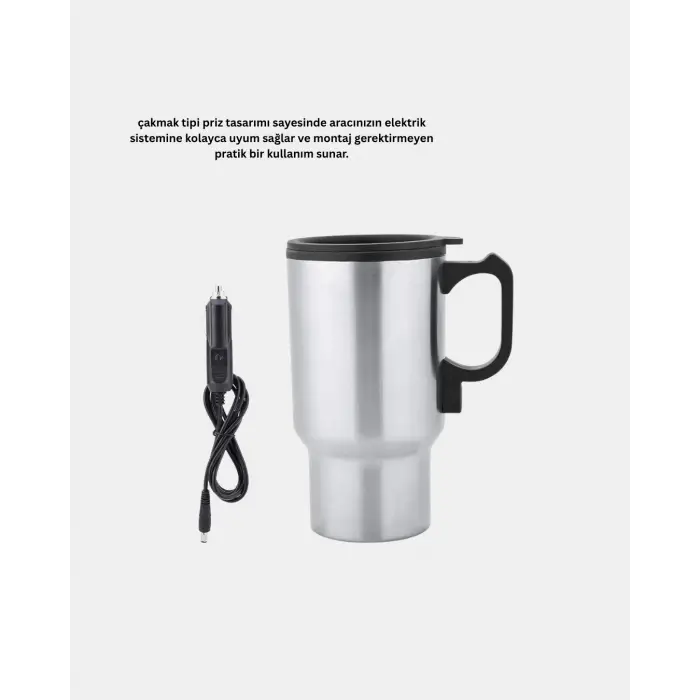 12W Araç Tipi Su Isıtıcı Kupa Bardak Pratik Isıtmalı