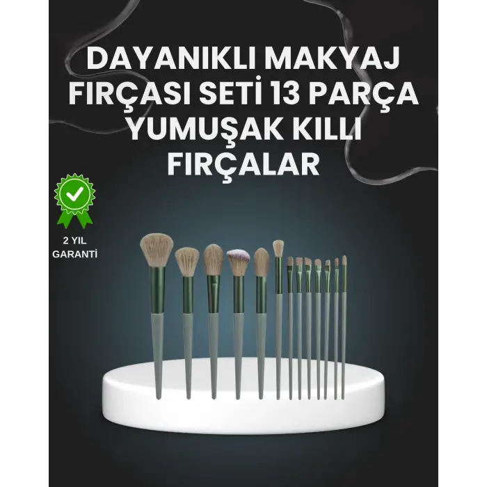 13lü Fiber Kıllı Yumuşak Makyaj Fırçası Seti Taşınabilir Ve Ergonomik Tasarım