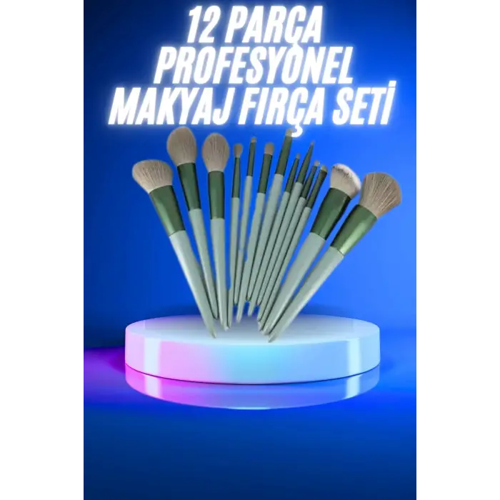 13 Parça Makyaj Fırça Seti Far Kontür Aydnlatıcı Fırçası İz Bırakmaz Hafif ve Yumuşak