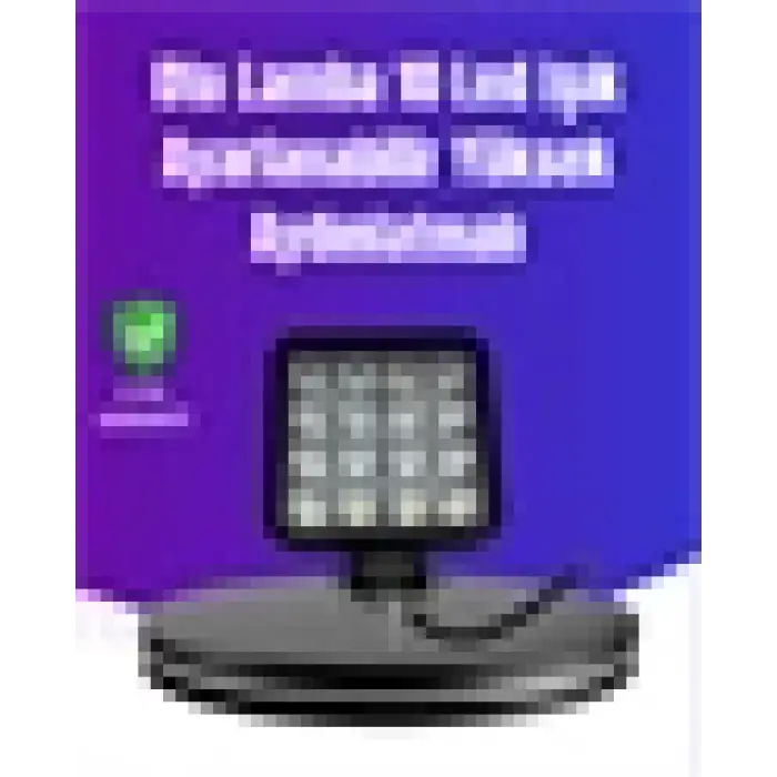 16 LEDli Beyaz Araç Farı | Geniş Açılı, Yoğun Aydınlatmalı, Dayanıklı Gövde