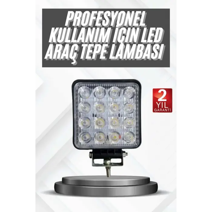 16 Ledli Çalışma Lambası Araç Görüş Lambası Oto Lamba