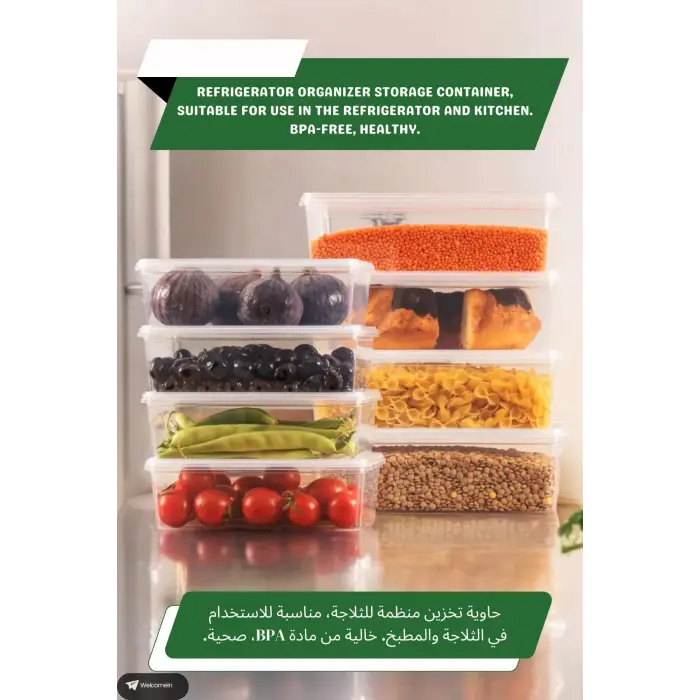 18 Adet 36 Parça 550 ml. 1200 ml. 1750 ml. Sızdırmaz Kapaklı Kare Erzak Bakliyat Saklama Kabı Seti