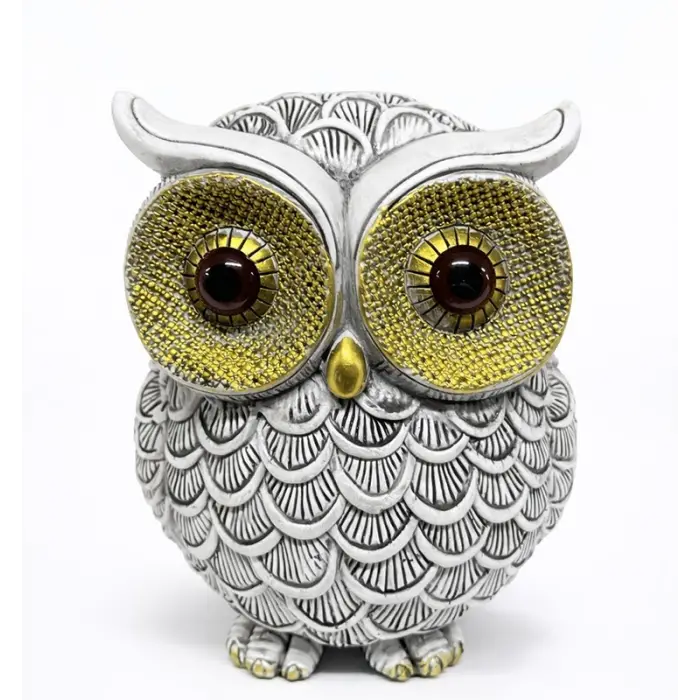 19x16 cm Polyester Baykuş Figürü