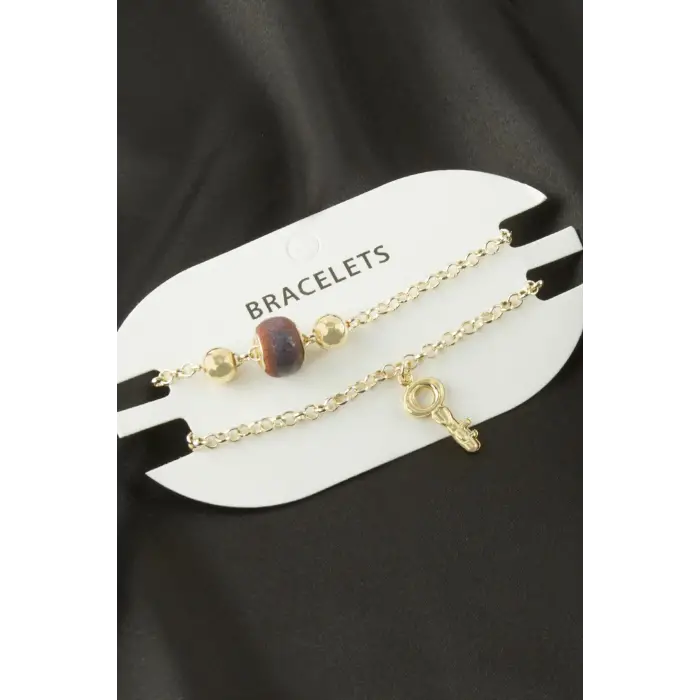 2 Adet Anahtar Trend Zincir Bileklik