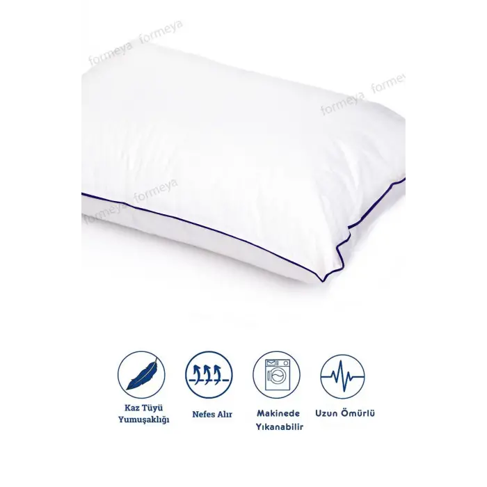 2 Adet Climate Nano Jel Yastık Otel Yastığı 50x70 cm %100 Pamuk Dış Kumaş