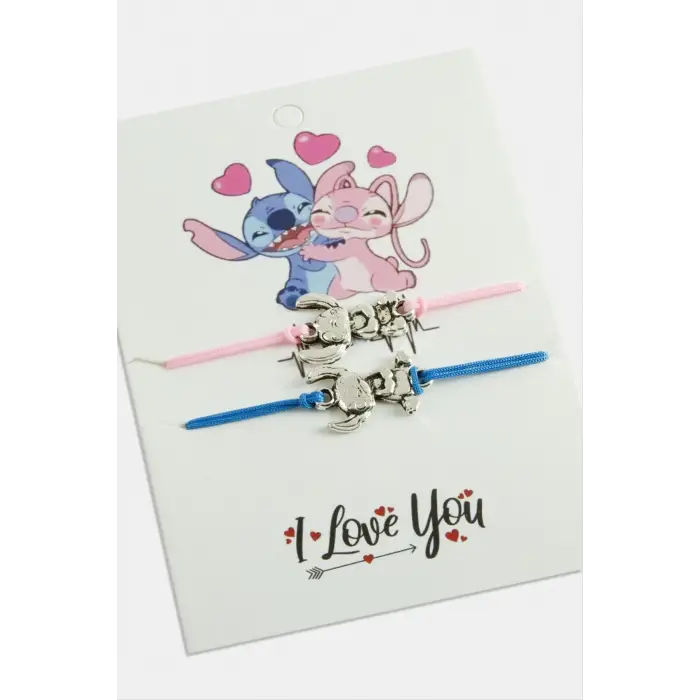 2 Adet Çzgflm Karakteri İp Bileklik