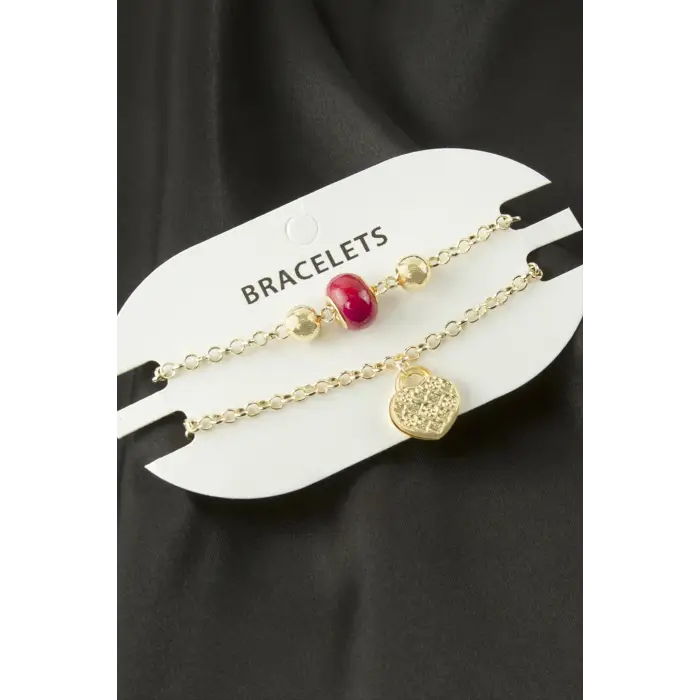 2 Adet Kalp Trend Zincir Bileklik