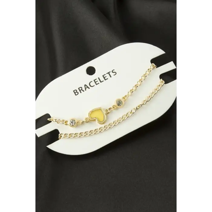 2 Adet Kalp Trend Zincir Bileklik