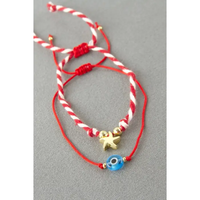 2 Adet Yıldız Nazar Marteniçka Bileklik