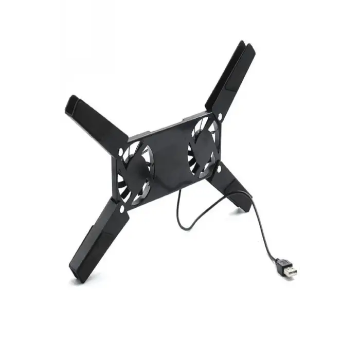 2 Fanlı Notebook Soğutucu Portatif Katlanabilir Laptop Soğutucu Fan Usbli Stand Bilgisayar Fanı (336336)