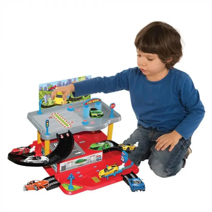 2 Katlı Araç Otopark Oyun Garaj Seti