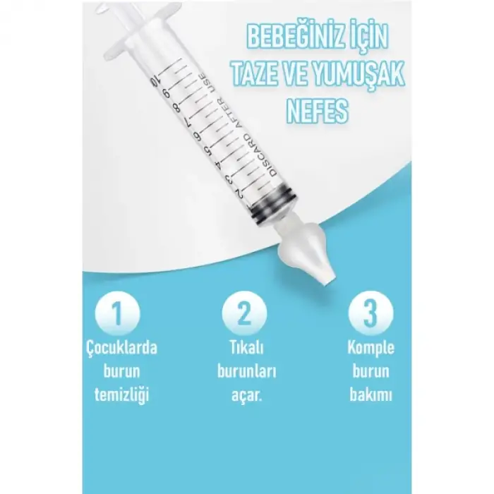 2li Bebek Burun Temizleme Şırıngası