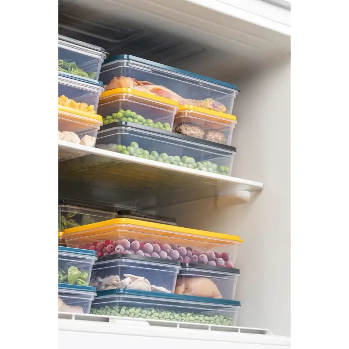 2li Saklama Kabı , Mikrodalga Uyumlu Erzak Saklama Kabı Antrasit 2 X 2400 ml