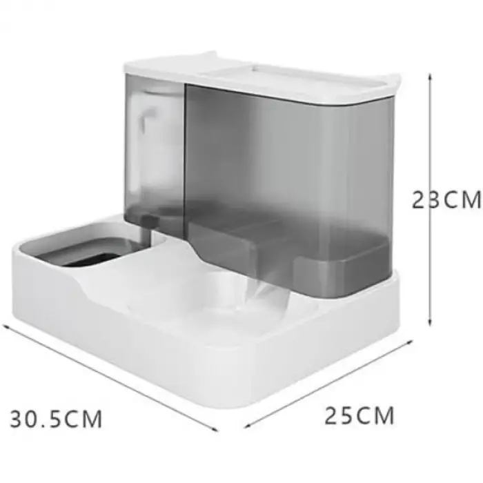 2si 1 Arada Otomatik Kedi Mama ve Su Kabı