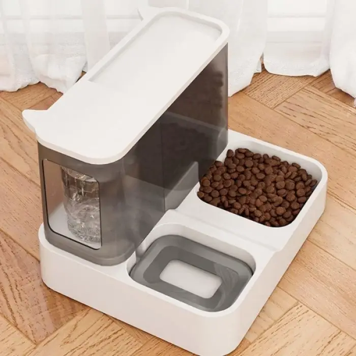 2si 1 Arada Otomatik Kedi Mama ve Su Kabı