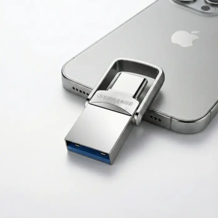 2si 1 Arada Usb 3.2 Type-c Ve Usb 64gb Metal Flash Disk