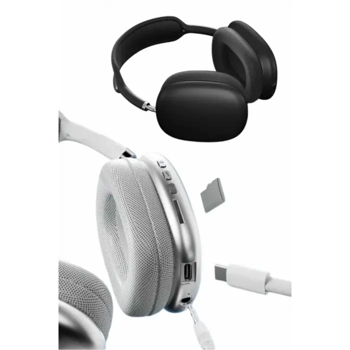 2025 Model Kulak Üstü Kablosuz Bluetooth Kulaklık Gürültü Azalta Uzun Pil