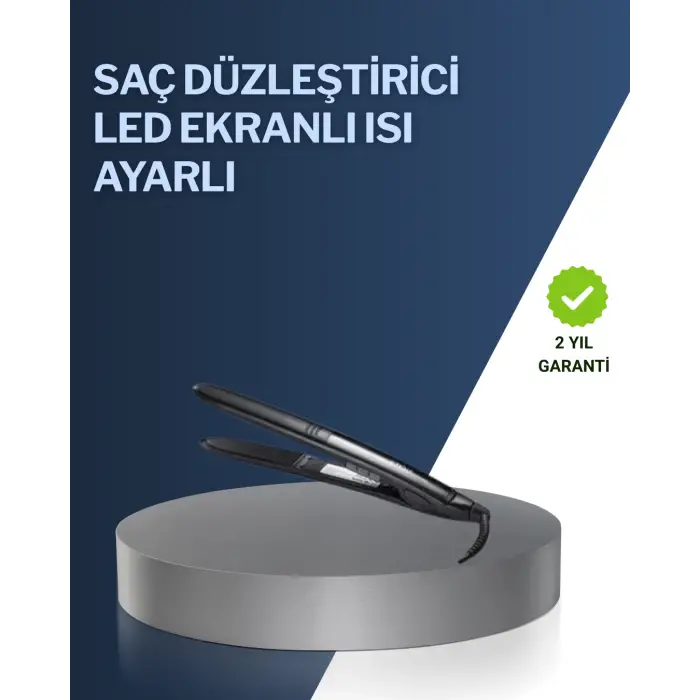 2025 Yeni Seri Dijital Ekranlı Isı Ayarlı Saç Düzleştirici Titanyum Kaplama A Kalite