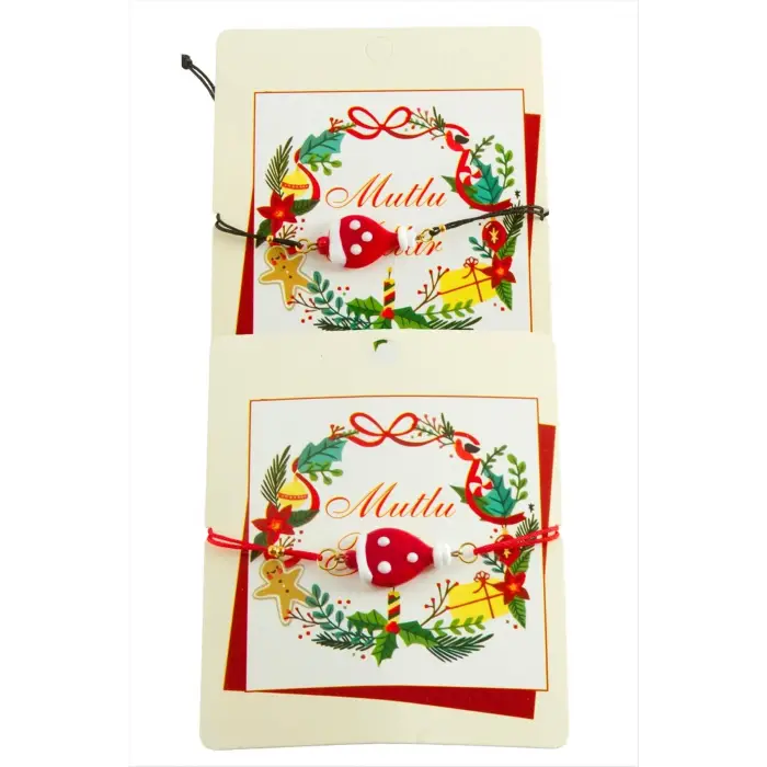 2026 Yılbaşı Cam İp Bilekliği