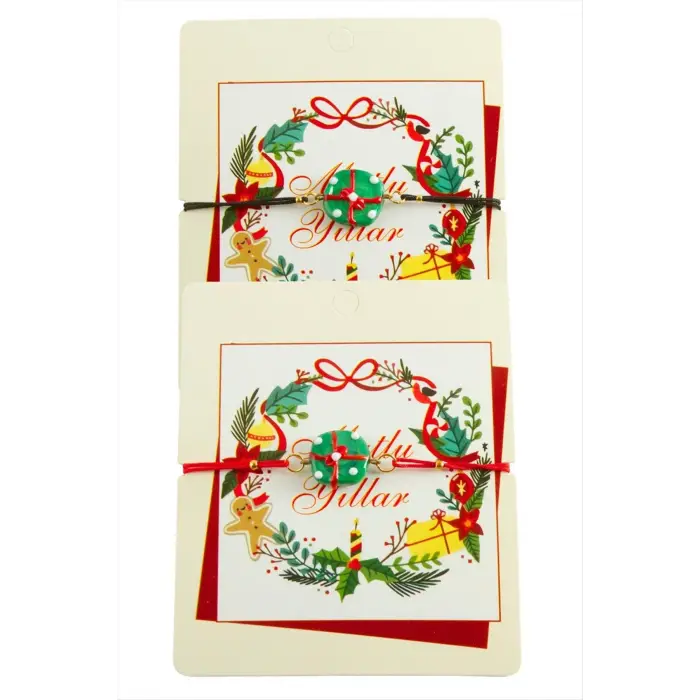 2026 Yılbaşı Cam İp Bilekliği