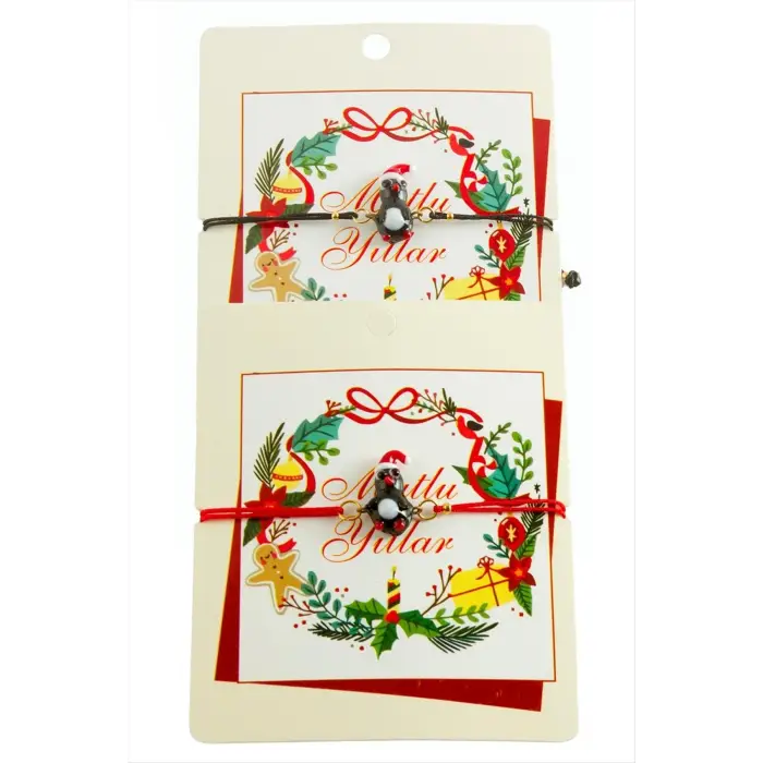 2026 Yılbaşı Cam İp Bilekliği